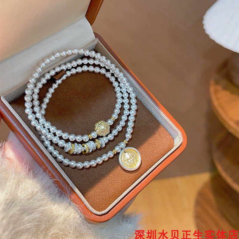 黄财神多圈纯银手链女新中式国风