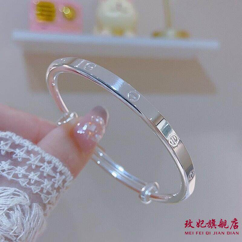 卡卡纯银手镯女小众简约百搭气质