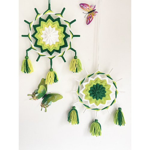 DIY材料包成品曼达拉手工毛线编织工艺品挂饰礼物幼儿园大中小班