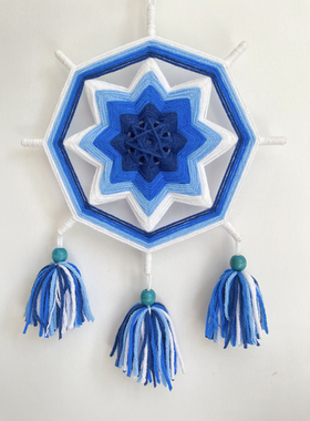 【简单易上手】成品DIY材料包曼达拉手工毛线编织幼儿园大中小班