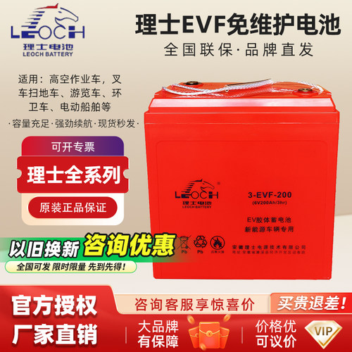 理士3-EVF-200中密电动汽车蓄电