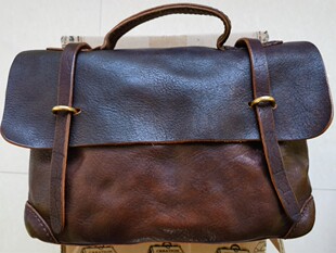 制道手工皮包全植鞣头层牛皮真皮公文包斜挎包手提包剑桥包32