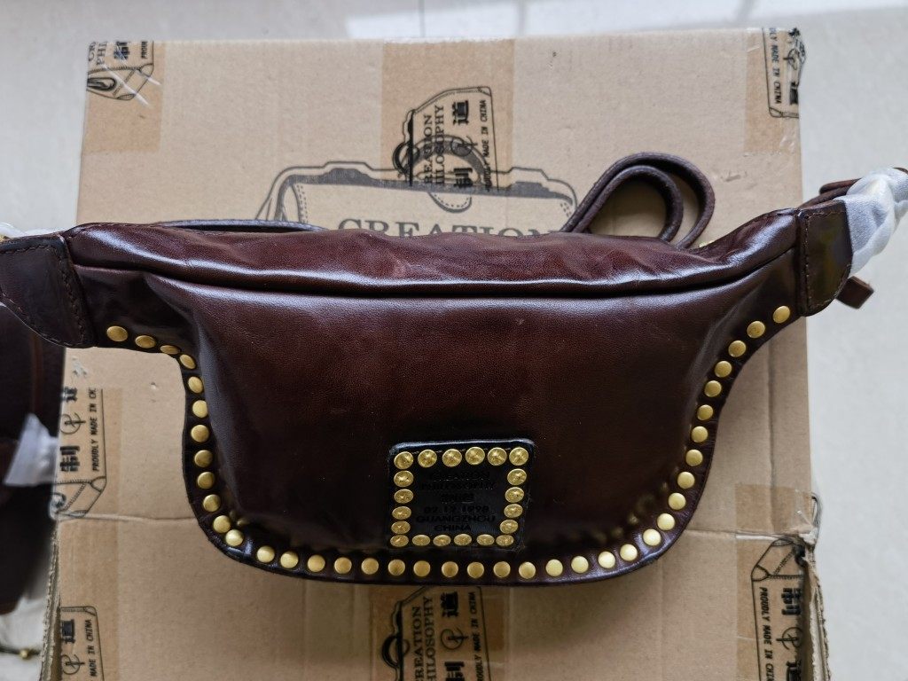 非坎波玛吉制道手工皮包双A软马皮腰包胸包钉钉斜挎包单肩包18*10,箱包皮具/热销女包/男包,男士包袋,淘宝优惠券,粉丝福利购,淘宝优惠卷