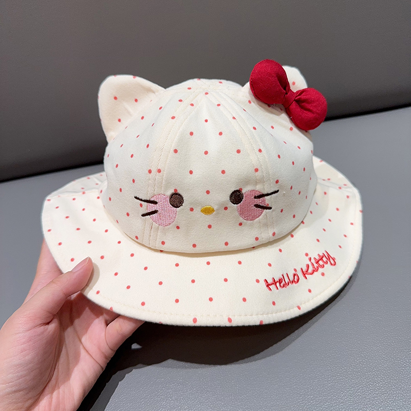 遮阳纯棉可爱百搭防晒儿童渔夫帽