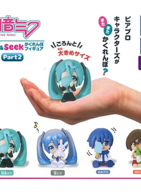 虾壳社 现货日本T-ARTS扭蛋 初音未来 捉迷藏摆件 第二弹 KAITO