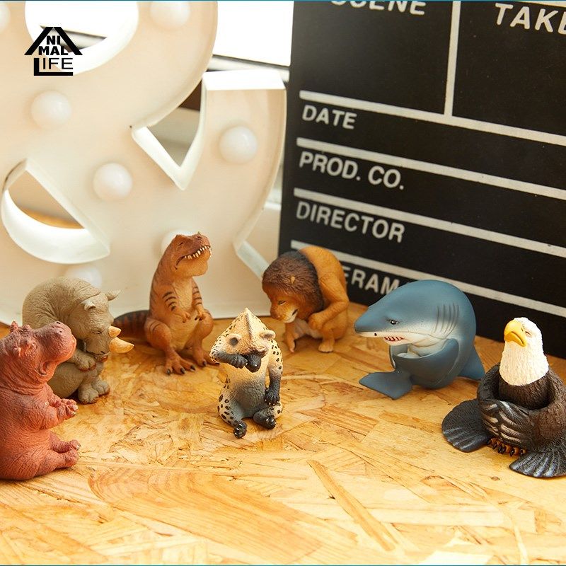 现货日本盲盒模型动物摆件盒蛋