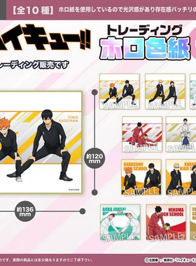 虾壳社 现货日本PROOF代购 排球少年爆闪色纸 BOX2周边 影山 日向