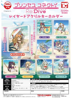 虾壳社 现货日本TOYS CABIN扭蛋公主连结Re:Dive Q版亚克力牌挂件