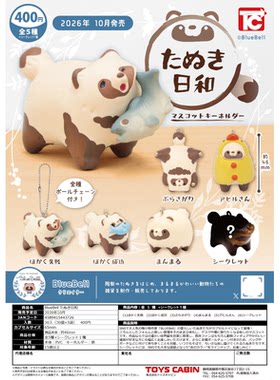 虾壳社 定金日本TOYS CABIN扭蛋 陶瓷艺术家联名狸猫立体摆件玩具