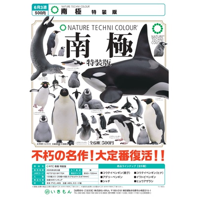 虾壳社 定金日本IKIMON扭蛋 南极生物摆件 特装版 再贩 企鹅 虎鲸