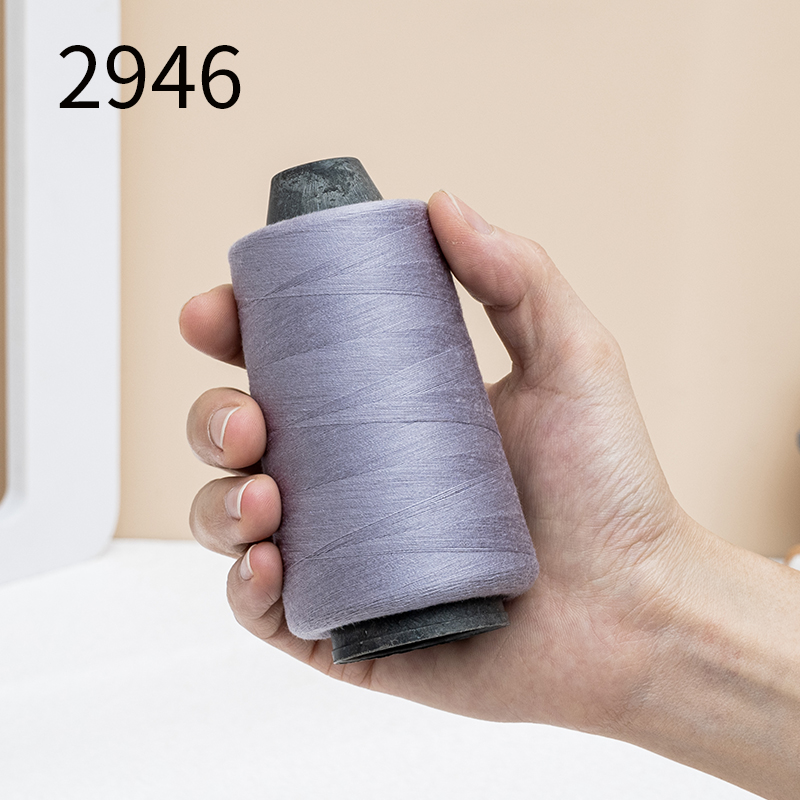 紫灰色402家用高速老式缝纫机线