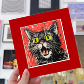 16开8开无酸卡纸装 裱宠物二次元 艺术微喷内衬画芯定制彩色卡纸画