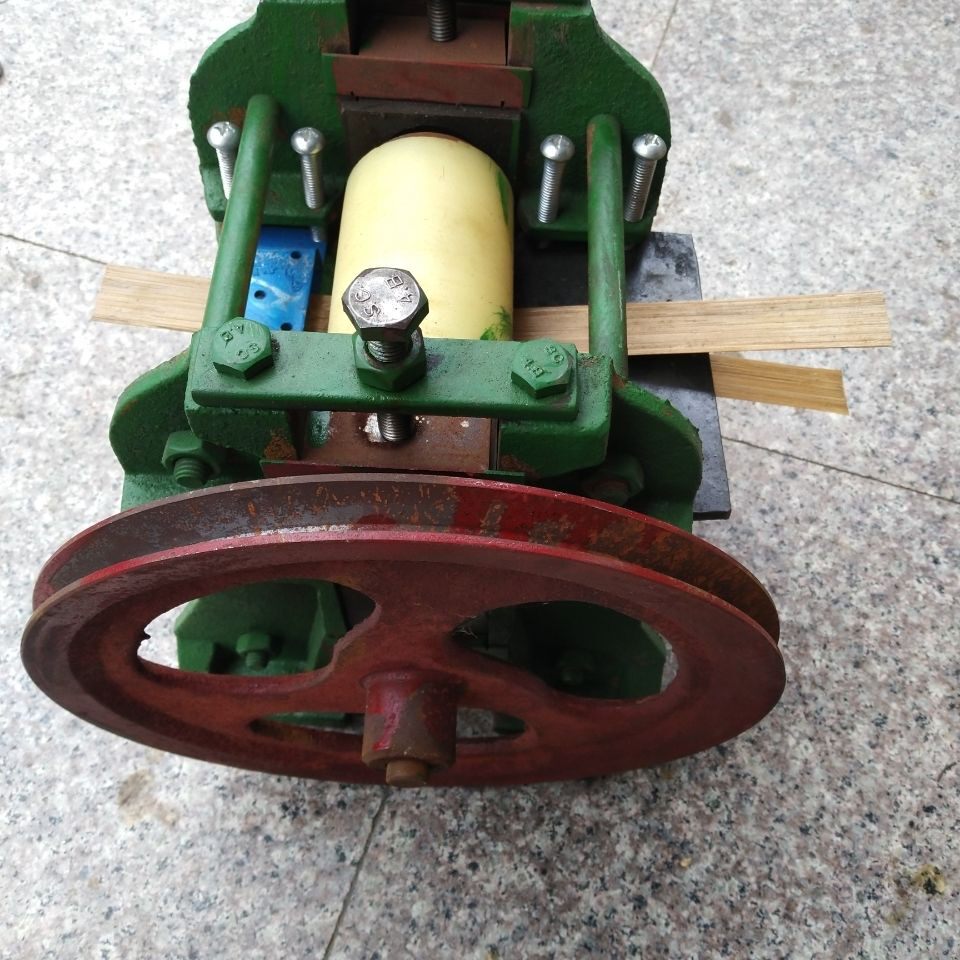 胶轮竹篾机薄篾机竹篾对开破篾分层机编织用竹片分离机分层机器