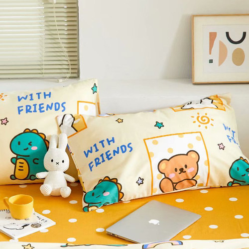 可定做全棉儿童卡通枕套30x50宝