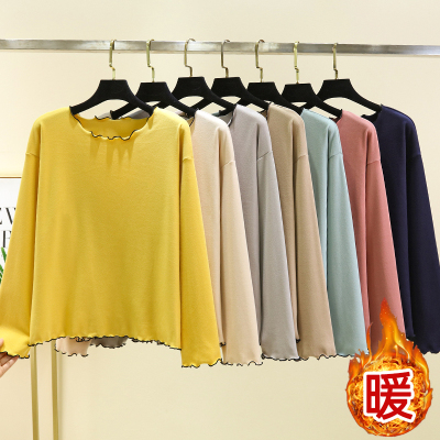 德绒宽松保暖上衣女冬季