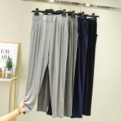 空调睡裤 莫代尔休闲裤 高腰大码 宽松运动瑜伽哈伦小脚长裤 女薄款