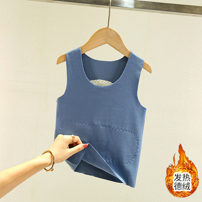 儿童德绒背心马甲冬打底上衣