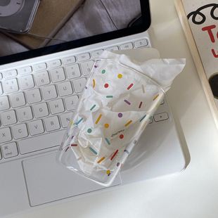 韩ins高级感七彩糖果彩带水杯大容量美式咖啡杯 耐高温玻璃杯礼物