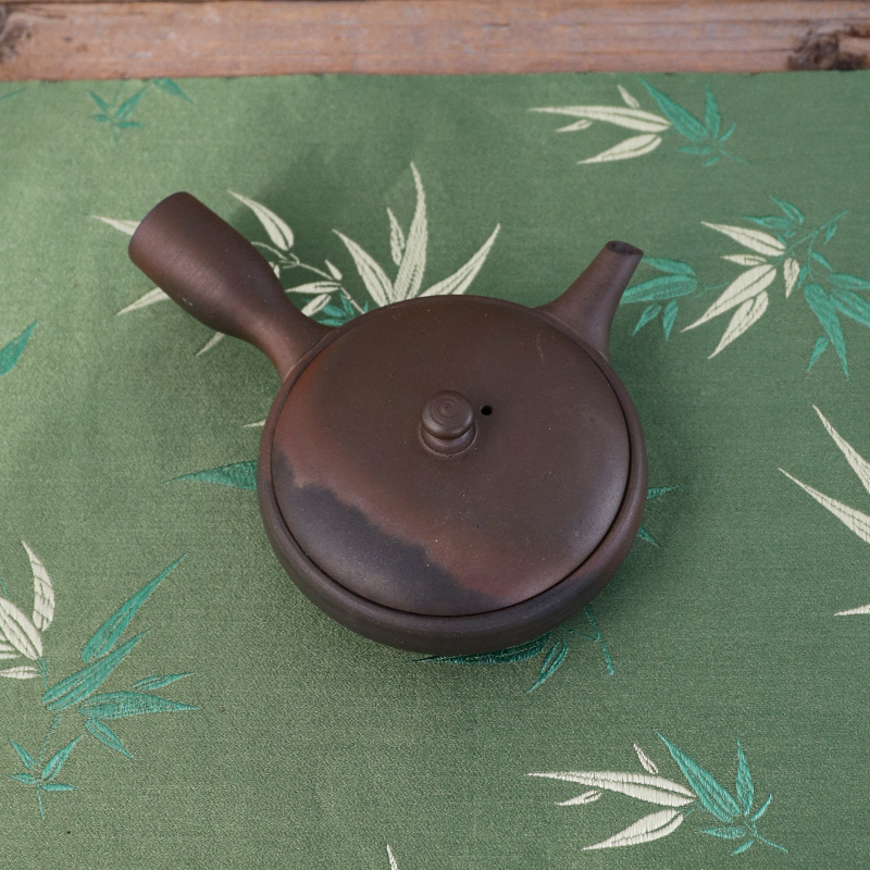 全手工日本陶壶常滑烧朱泥