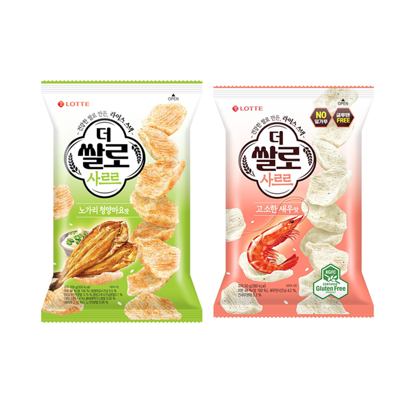 韩国直邮 乐天lotte鲜虾薯片米条大米虾片非休闲零食辣味虾片野营
