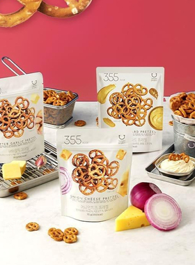 韩国直邮OLIVEYOUNG Delight Project零食低卡蒜香代餐蝴蝶饼干