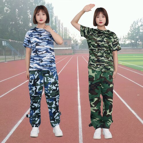 半袖T恤套装军训大学生迷彩服