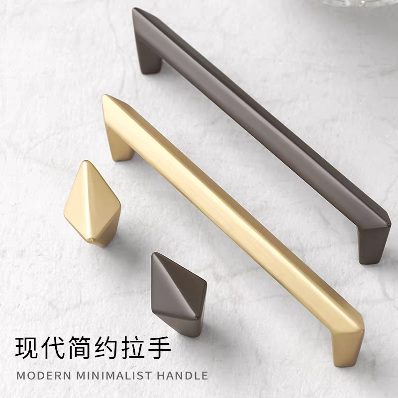 铭州锌合金现代简约柜门抽屉拉手