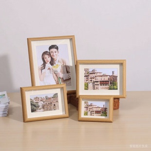 玻璃相框摆台支架加打印照片6寸7寸八寸洗照片做成空框挂墙定制