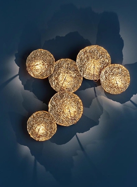 意大利进口Catellani & Smith Gold Moon现代简约客厅卧室壁灯