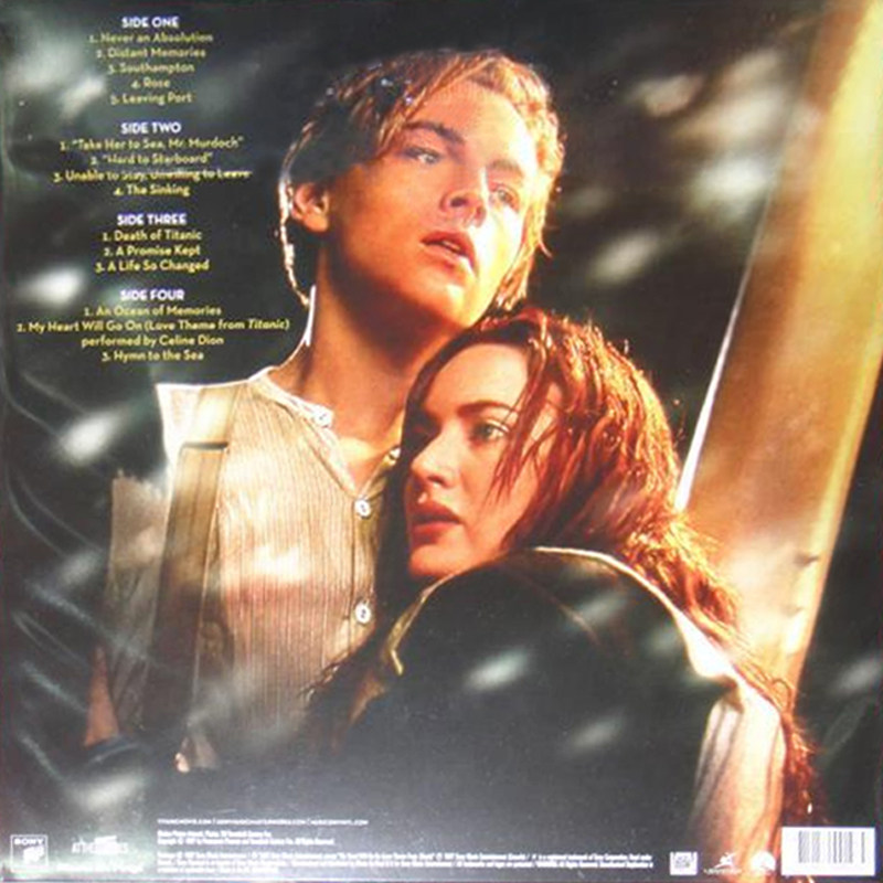 [ORIGINAL IMPORT] 타이타닉 영화 오리지널 사운드트랙 OST 2LP 블루 컬러 글루 비닐 레코드