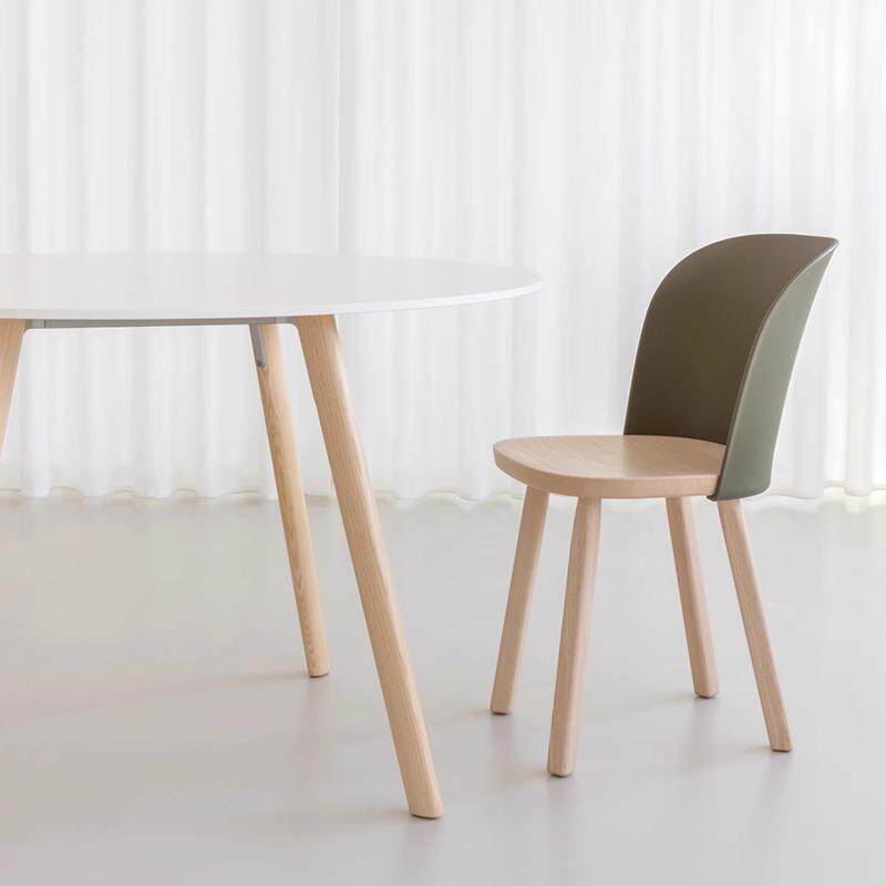 意大利MAGIS Alpina 帽檐椅现代简约设计师餐椅塑料靠背实木椅