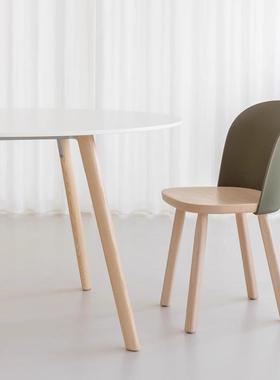 意大利MAGIS Alpina 帽檐椅现代简约设计师餐椅塑料靠背实木椅