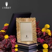 欧洲进口Ray光线系列欧式 OBJET 24K镀金纯色艺术创意相框摆件
