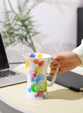 德国KONITZ简约小蛮腰陶瓷马克杯办公室咖啡杯潮流水杯女士茶杯