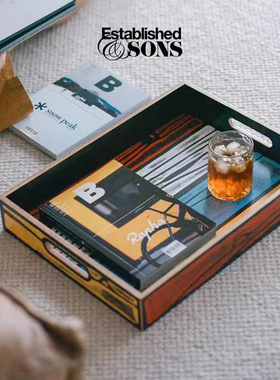 英国Established Sons Wrongwoods错位托盘摆件客厅餐厅装饰盘