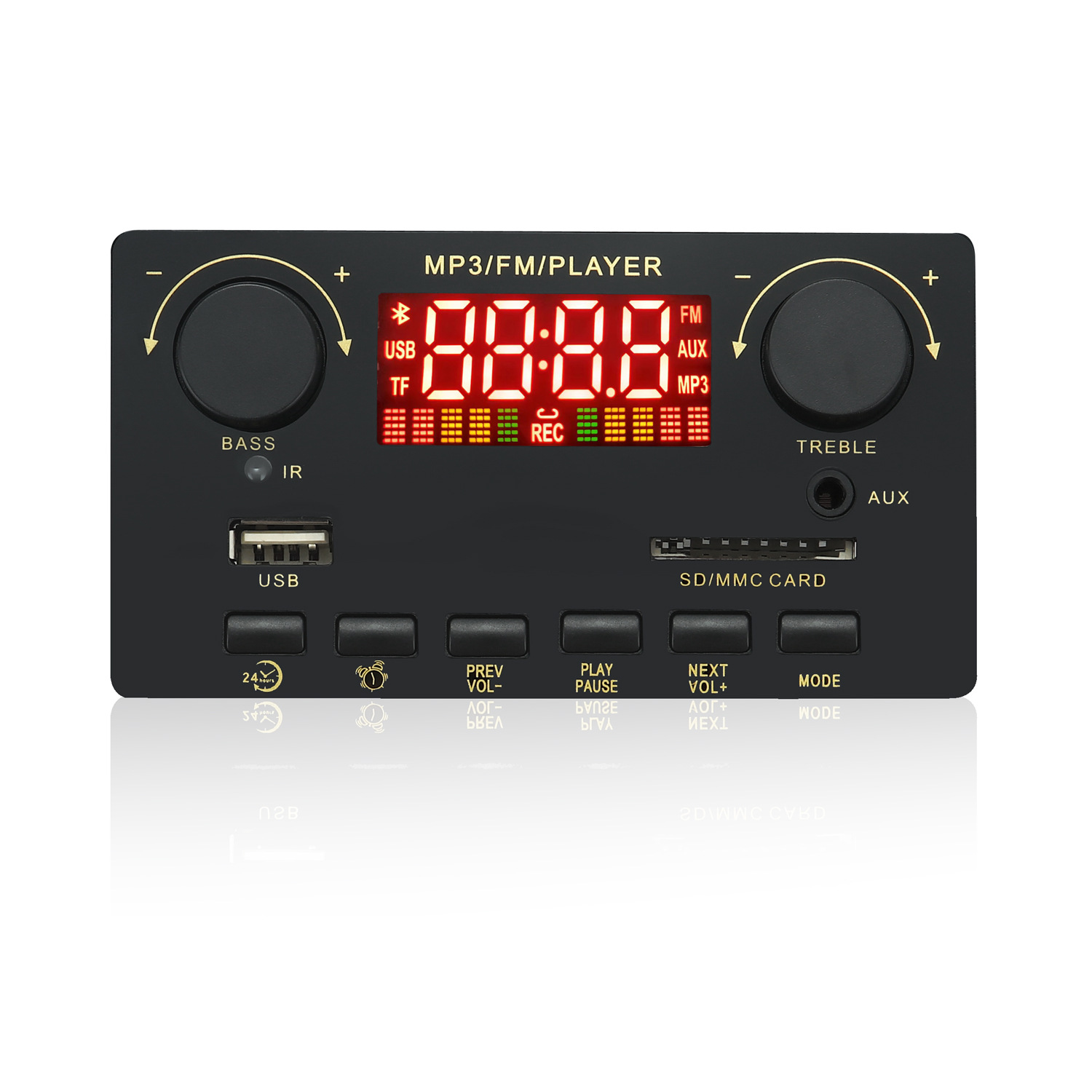 12V带功放80W+2*40W蓝牙解码板彩屏带录音通话无损主板带蓝牙Y10