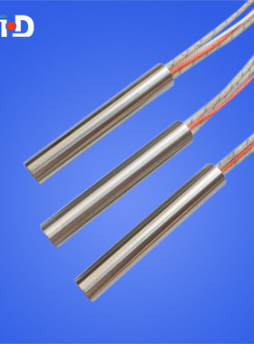 一手货源自带传感器控温单头发热管 带K型热电偶米思米筒式加热器