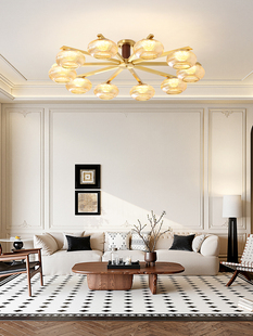 全铜客厅灯,吸顶灯,古色古香,高端宋式美学,现代简约,2025新