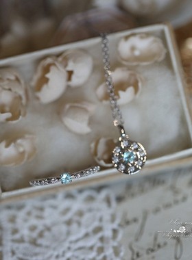 2025新款 法式复古风荆棘玫瑰环绕设计感 电镀金磷灰石戒指女