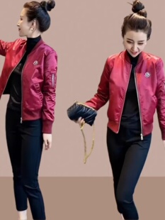 洋式 短上衣 短外套棒球制服流行夹克2025春秋新款 女式