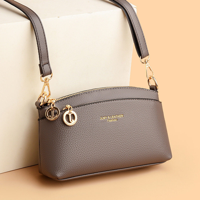 新款贝壳包时尚简约中青年大容量单肩手机包百搭高级感女士斜挎包