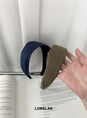 LONSLAN ACC 2024搭配 覆古麂皮宽版高颅顶发箍发饰