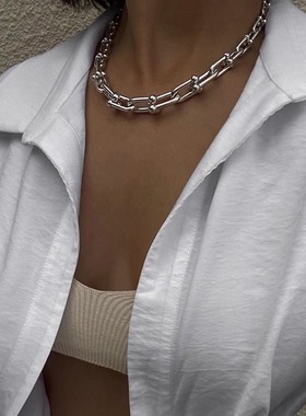 项链高级感轻奢小众钛钢不掉色