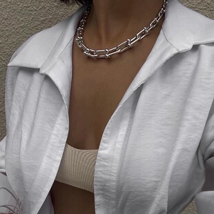 项链高级感轻奢小众钛钢不掉色个性夏天简约颈链锁骨链女2025新款