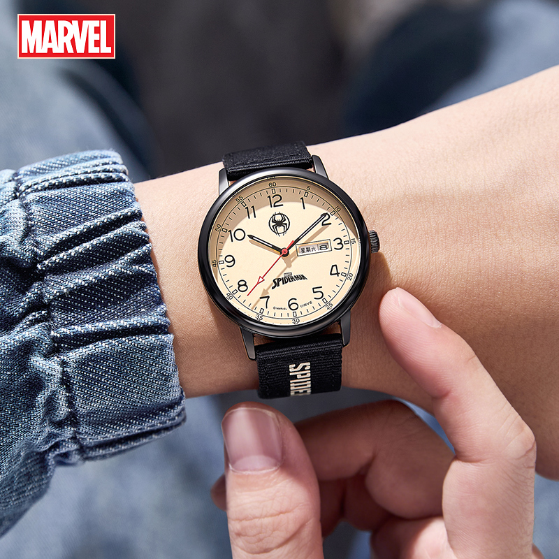 漫威手表男款学生初中高中男生青少年男士公务员考试专用电子石英