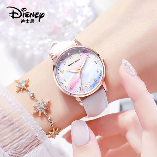 迪士尼手表女款学生高考考试专用