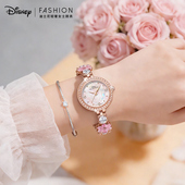 迪士尼美人鱼手表女士女款 轻奢小众小表盘手链腕表新年礼物送女友