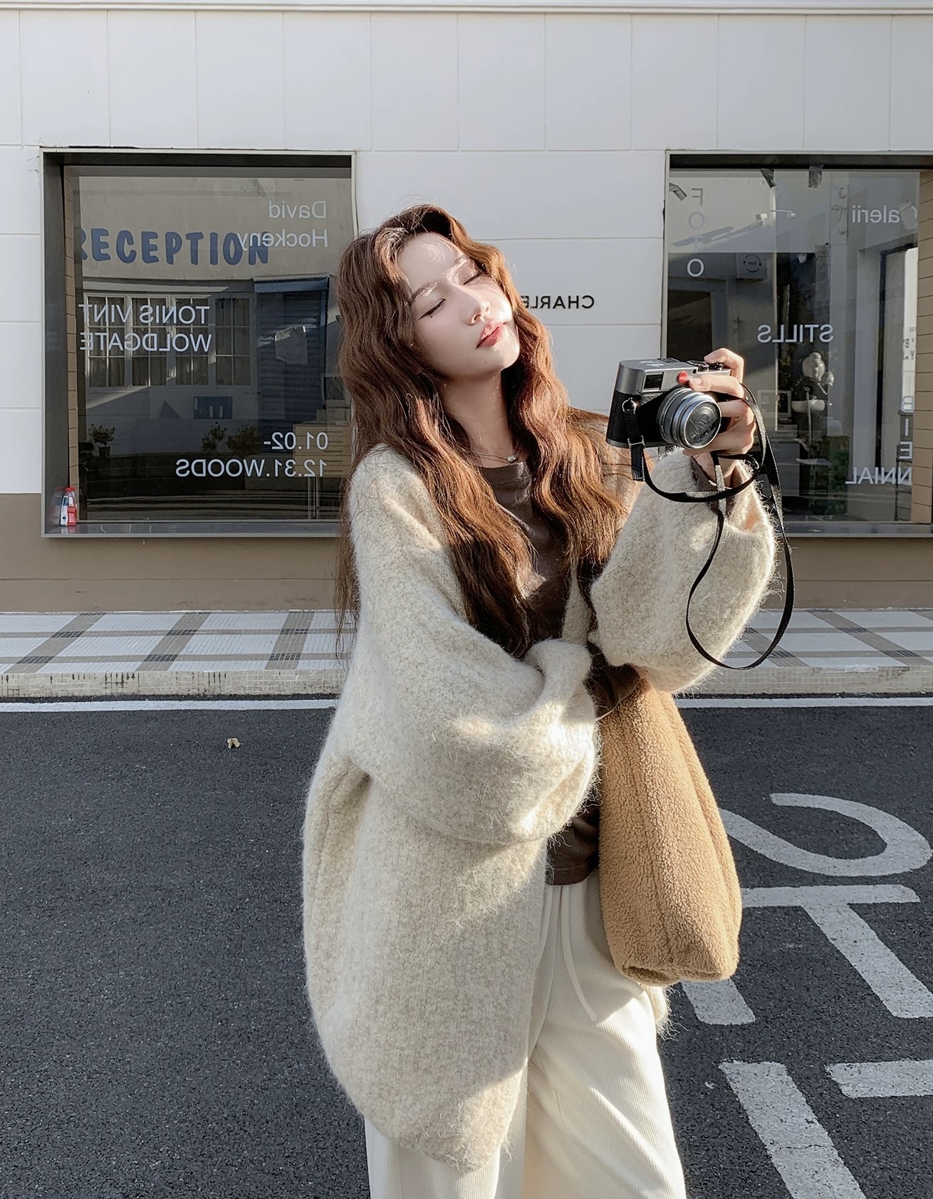 温柔巨好看宽松慵懒针织开衫小个子休闲显瘦百搭毛衣外套女秋新款