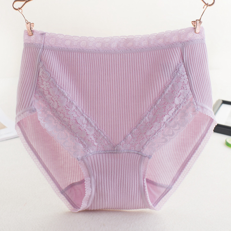 高腰全棉裆提臀夏季薄款三角裤