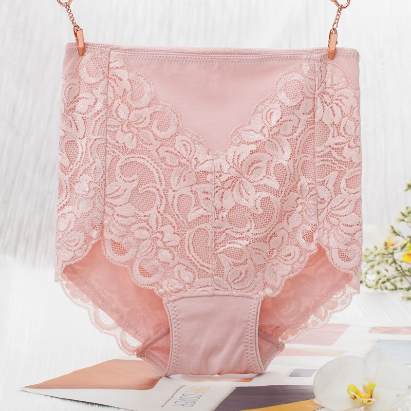 高腰收腹内裤女轻薄纯棉